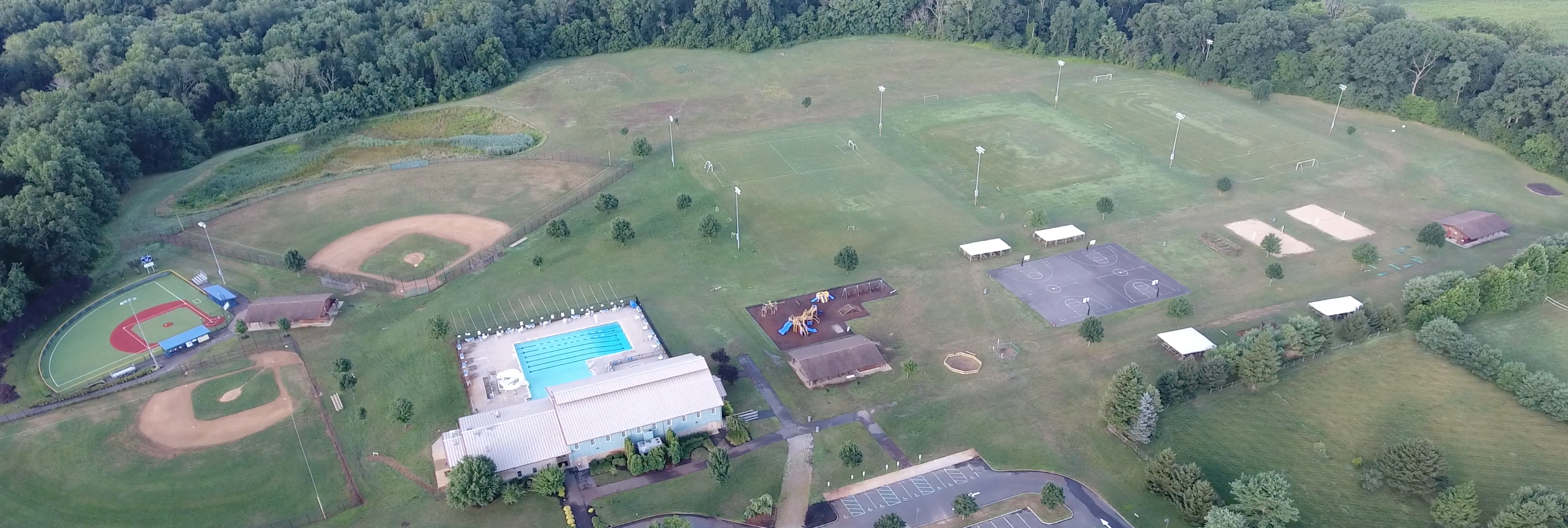 ariel view sawmill